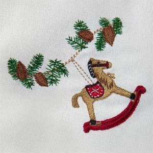 Langkilde & Søn - Juleserviet med gyngehest