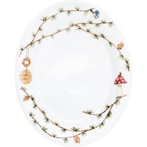 Hammershøi Christmas Oval Bordfad 22,5x28,5 cm.