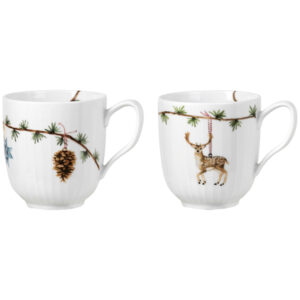 Kähler Hammershøi Christmas 2020/2021 Krus 33cl, 2 stk.