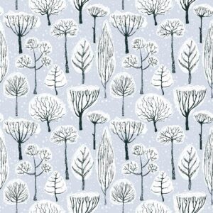 Engholm Textiles - Akryldug Trees - i metermål