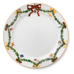 Royal Copenhagen Stjerne Riflet Jul tallerken - 27 cm