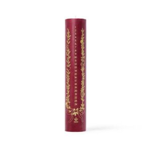 Royal Copenhagen Stjerne Riflet Jul Kalenderlys, 25 cm - Rød