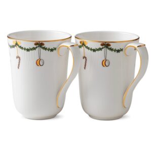 Royal Copenhagen Stjerne Riflet Jul krus - 33 cl - 2 stk