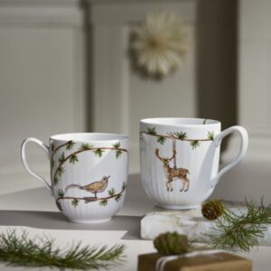 Hammershøi Christmas Krus 2020 og 2021 Sampak 33 cl Hvid m.