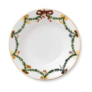 Royal Copenhagen Stjerne Riflet Jul Dyb tallerken, 24,5 cm