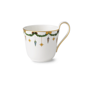 Royal Copenhagen Stjerne Riflet Jul højhankskop - 33 cl