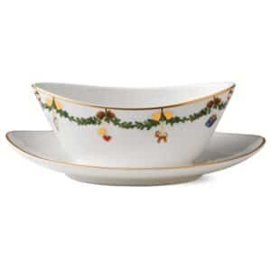 Royal Copenhagen Stjerne Riflet Jul sauceskål - 43 cl