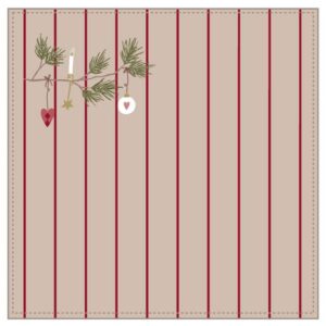 Julefred Bomuldsserviet Beige