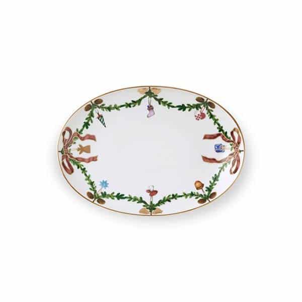 Royal Copenhagen Stjerne Riflet Jul Asiet, 21,5 cm : Erling Christensen Møbler