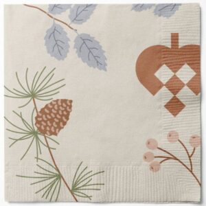 Winter Forrest Servietter Beige